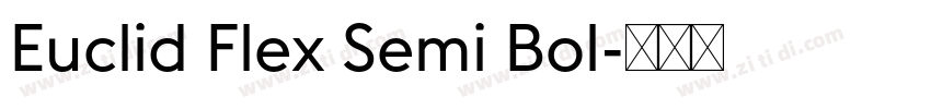 Euclid Flex Semi Bol字体转换